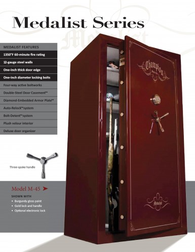 Champion Medalist Series Range Guns and Safes